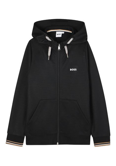Felpa con zip e cappuccio HUGO BOSS KIDS | J5232709B